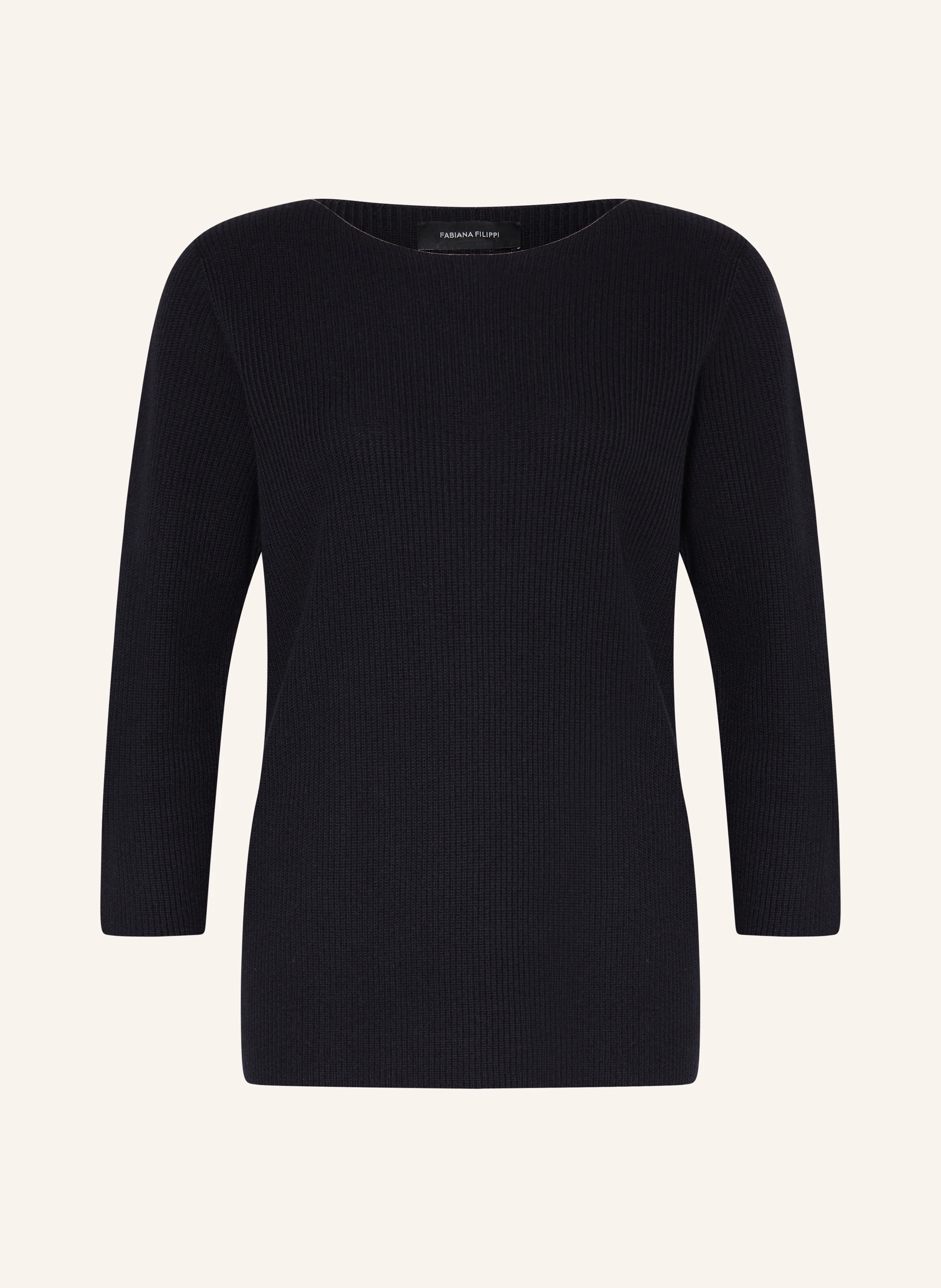 FABIANA FILIPPI Pullover mit 3/4-Arm und Schmuckperlen