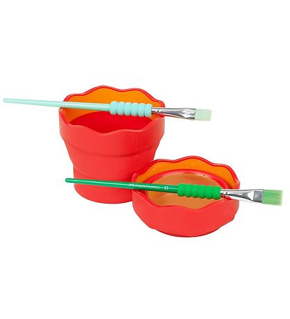 Faber-Castell Kop Til Vand/Pensel - Click&Go - R?d
