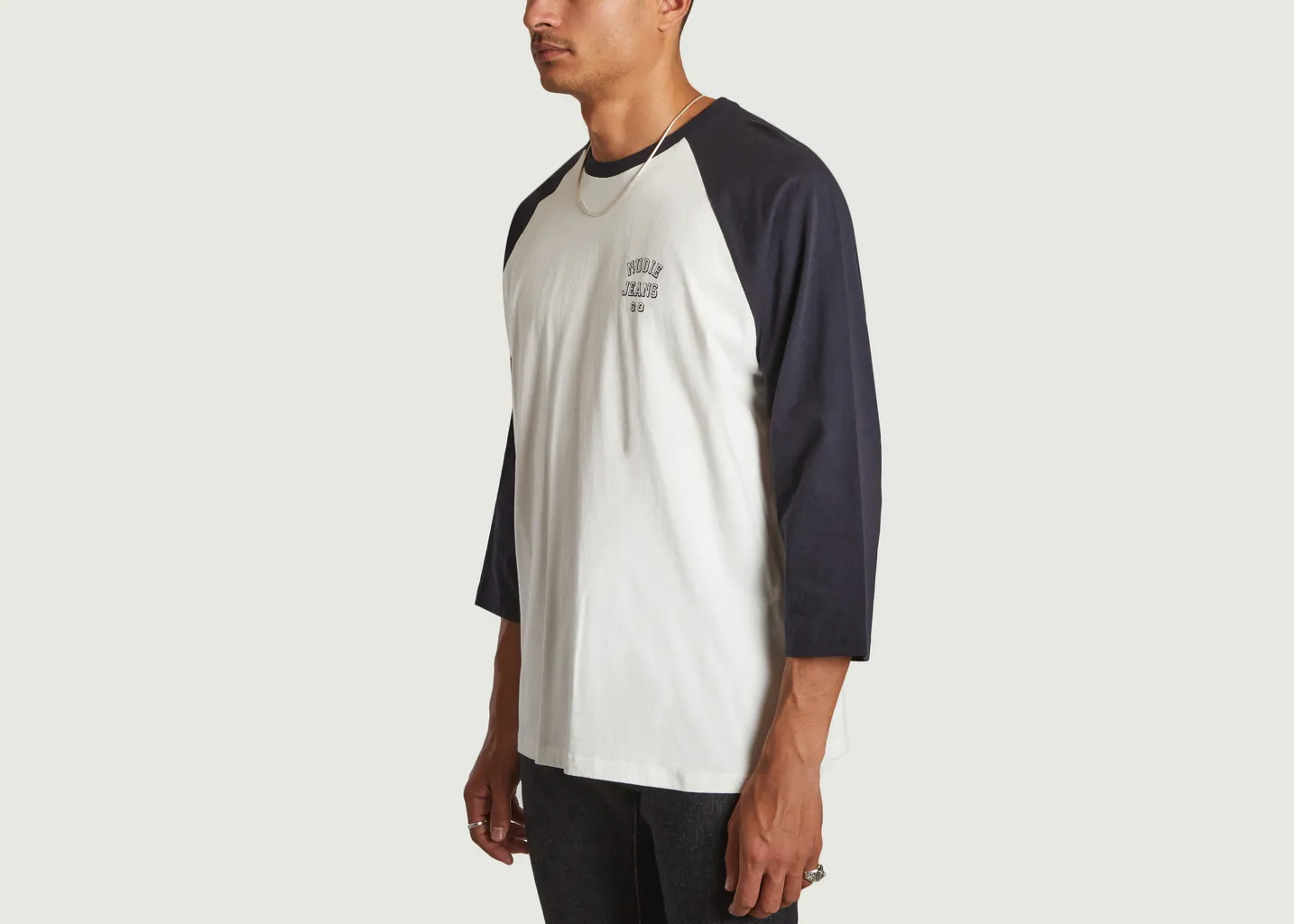 T-shirt manches 3/4 siglé Joey Nudie Jeans
