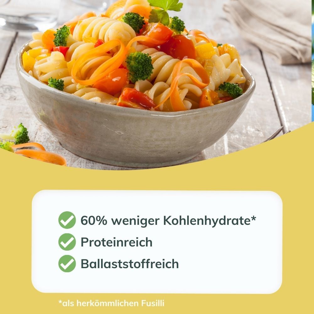 Laibmann's Kohlenhydratreduzierte Fusilli-Nudeln - Spar-Paket