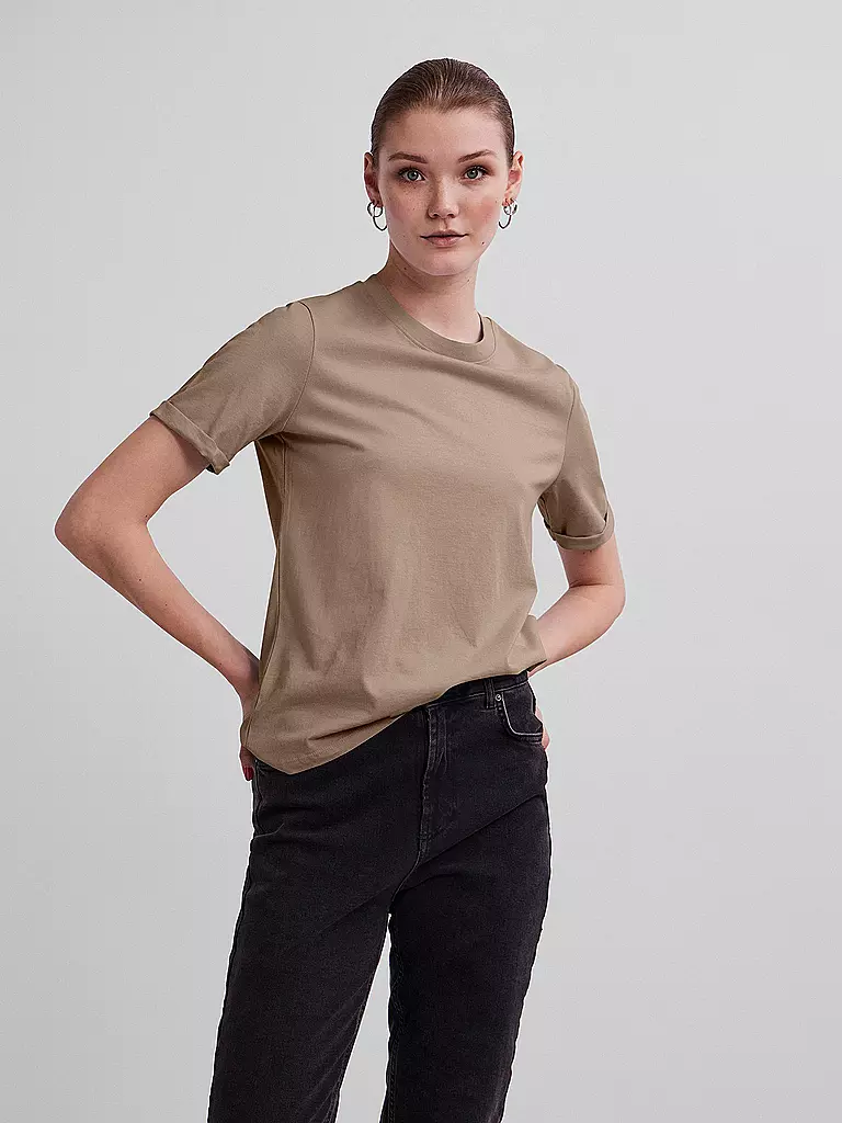 PIECES T-Shirt PCRIA beige