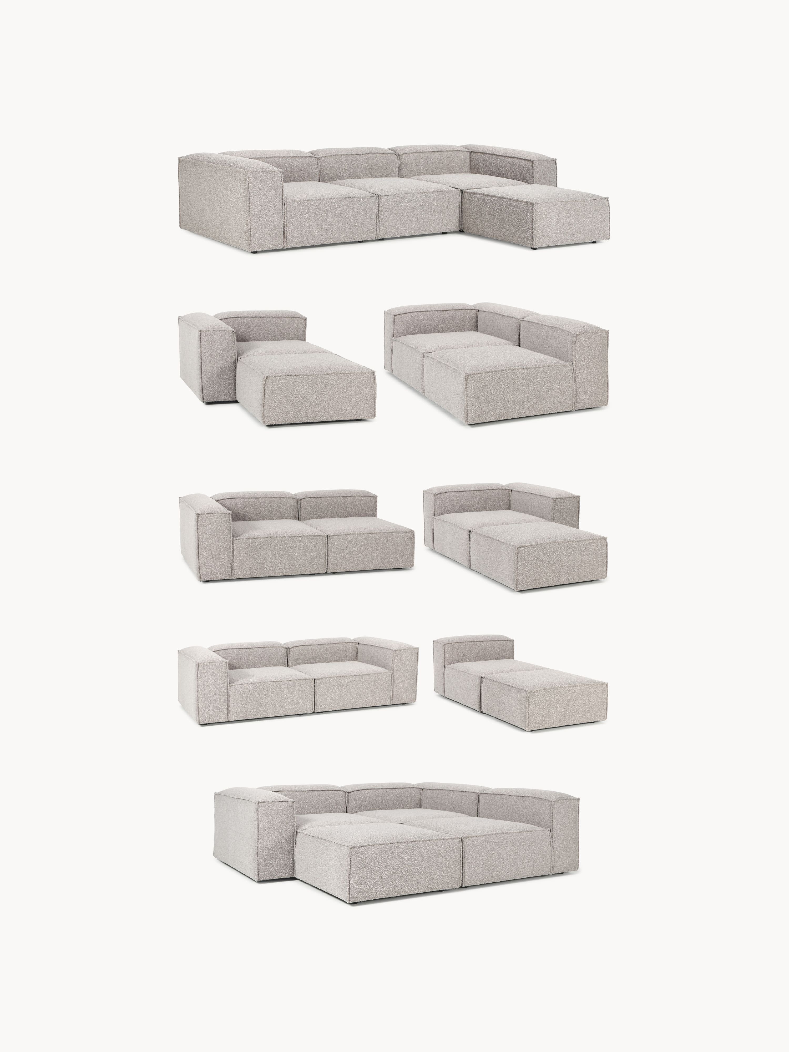 Modulaire bouclé-hoekbank Lennon (4-zits)