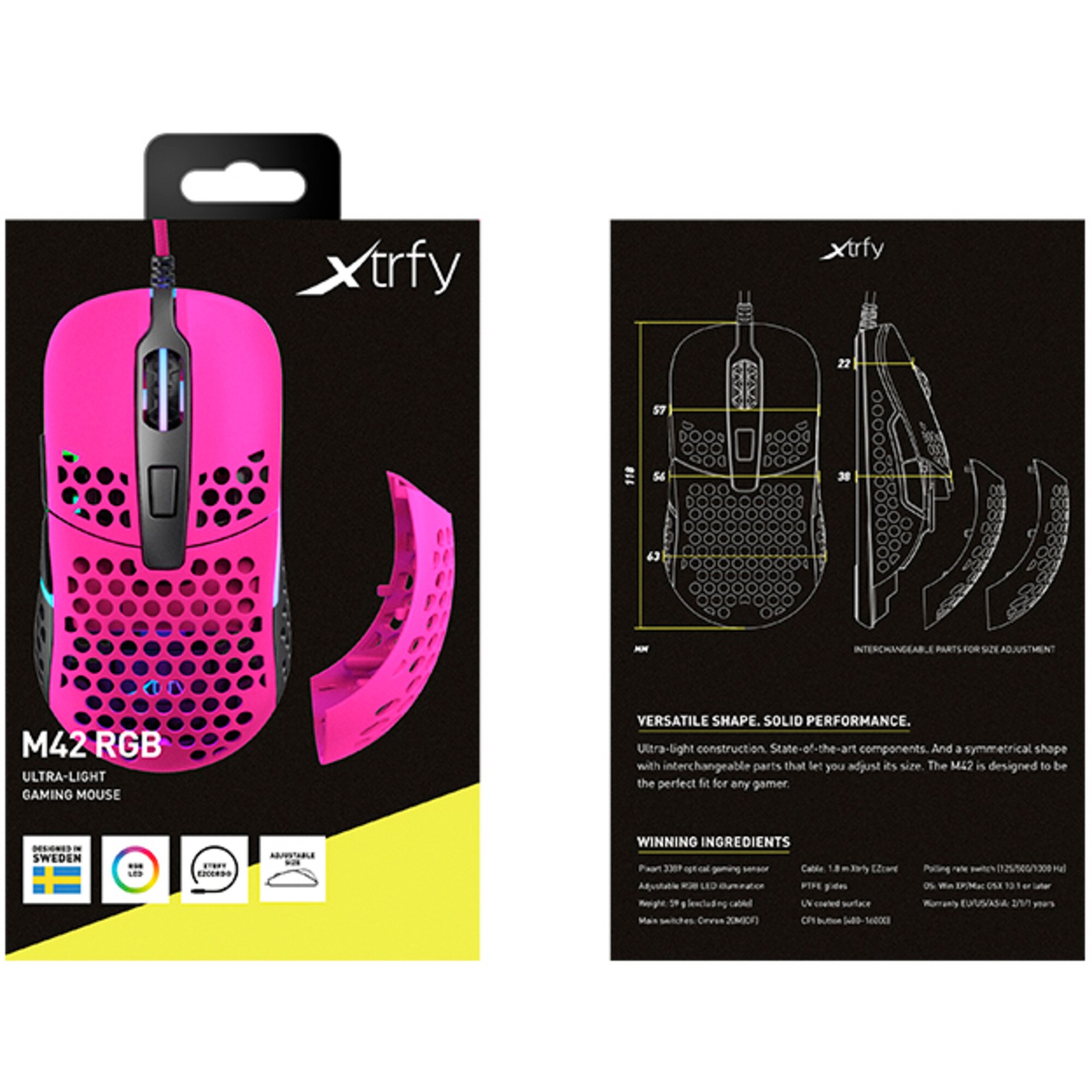 Cherry Gaming-Maus Xtrfy M42 RGB