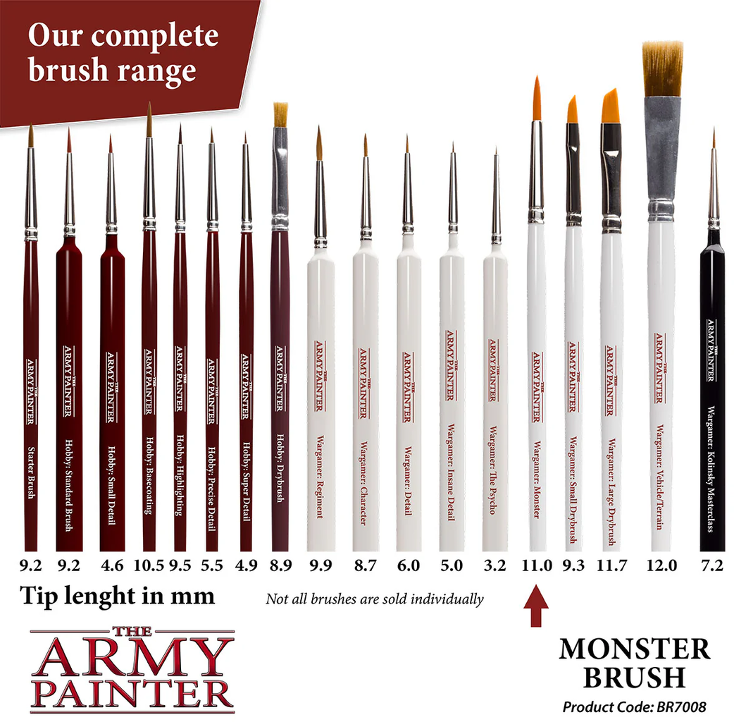 The Army Painter  Wargamer Brush, Monster    Dein Werkzeug für den Sieg auf dem Maltisch