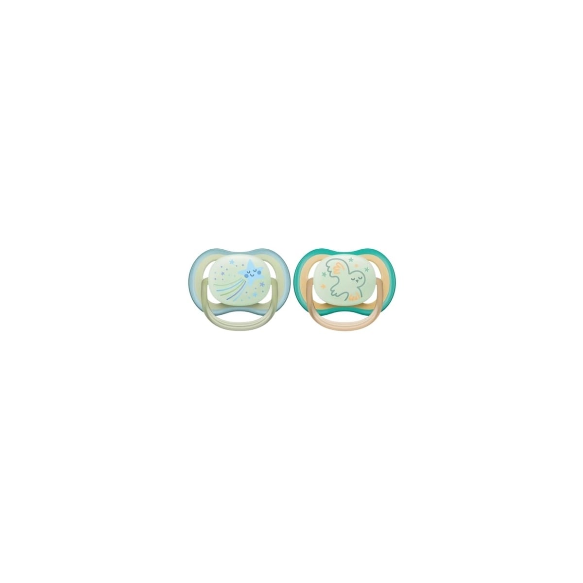 Philips Avent SCF376/18 Ultra Air nattsuter 0-6 måneder, 2 stk, fugl