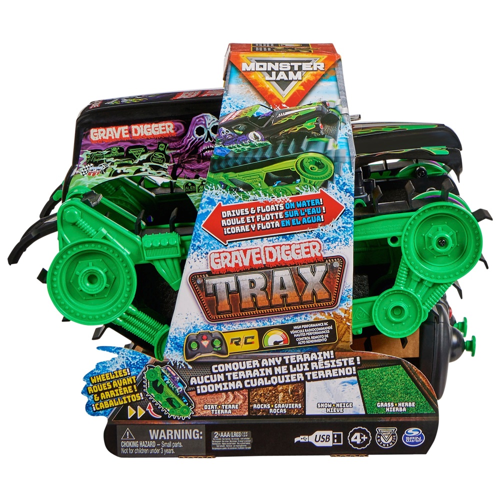 Monster Jam Grave Digger Trax ferngesteuertes Fahrzeug