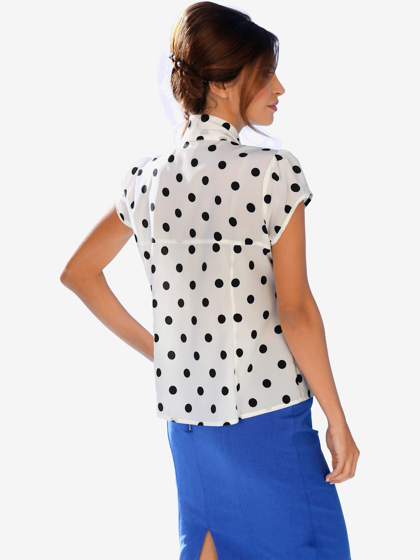 Chemisier à pois motif à pois tendance