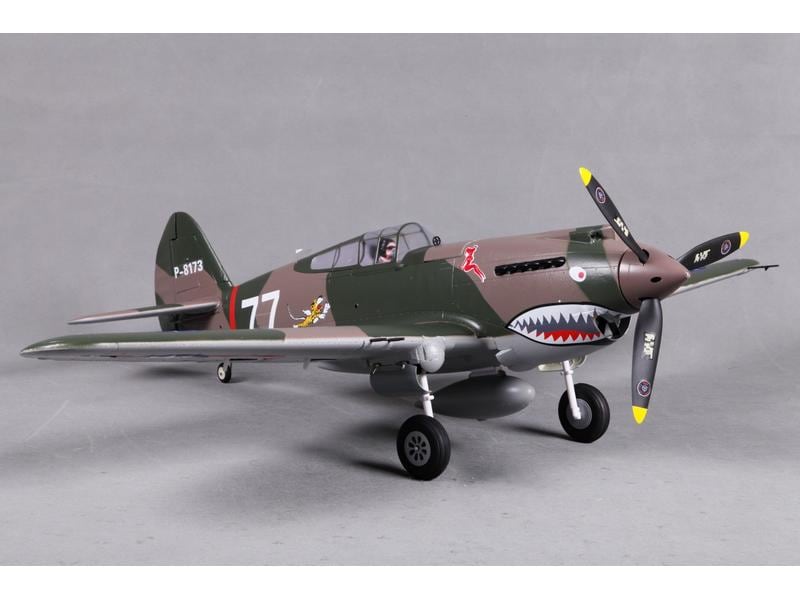 FMS Warbird P-40B Curtiss Warhawk Flying Tiger 980 mm PNP High-Speed Warbird mit Einziehfahrwerk