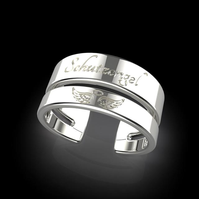 Schutzengel-Ring Silber 925 poliert