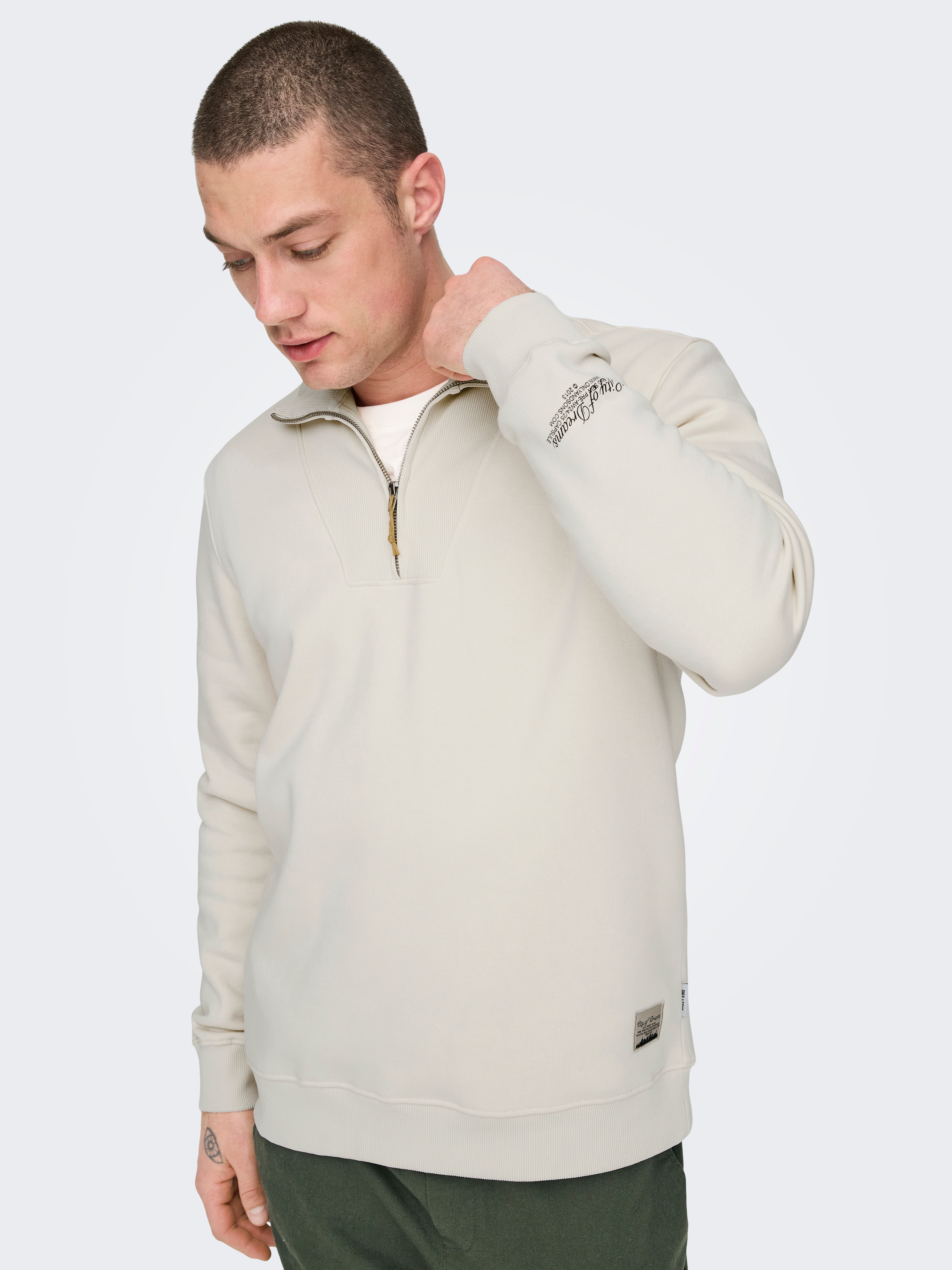 ONSRILEY Sweatshirt Antique White