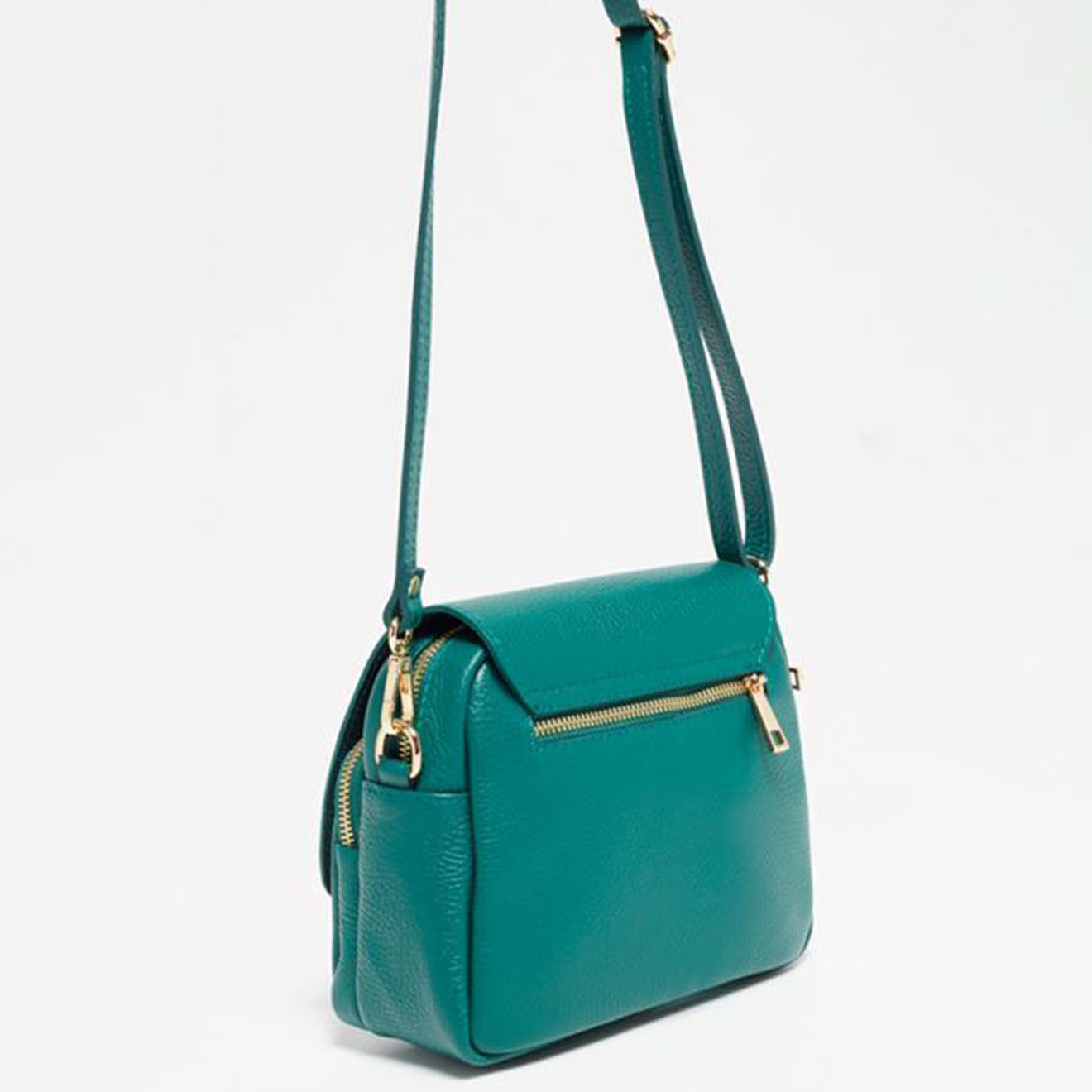 Christian Laurier Sac bandoulière en Cuir Beeza vert - 22x18x7 cm