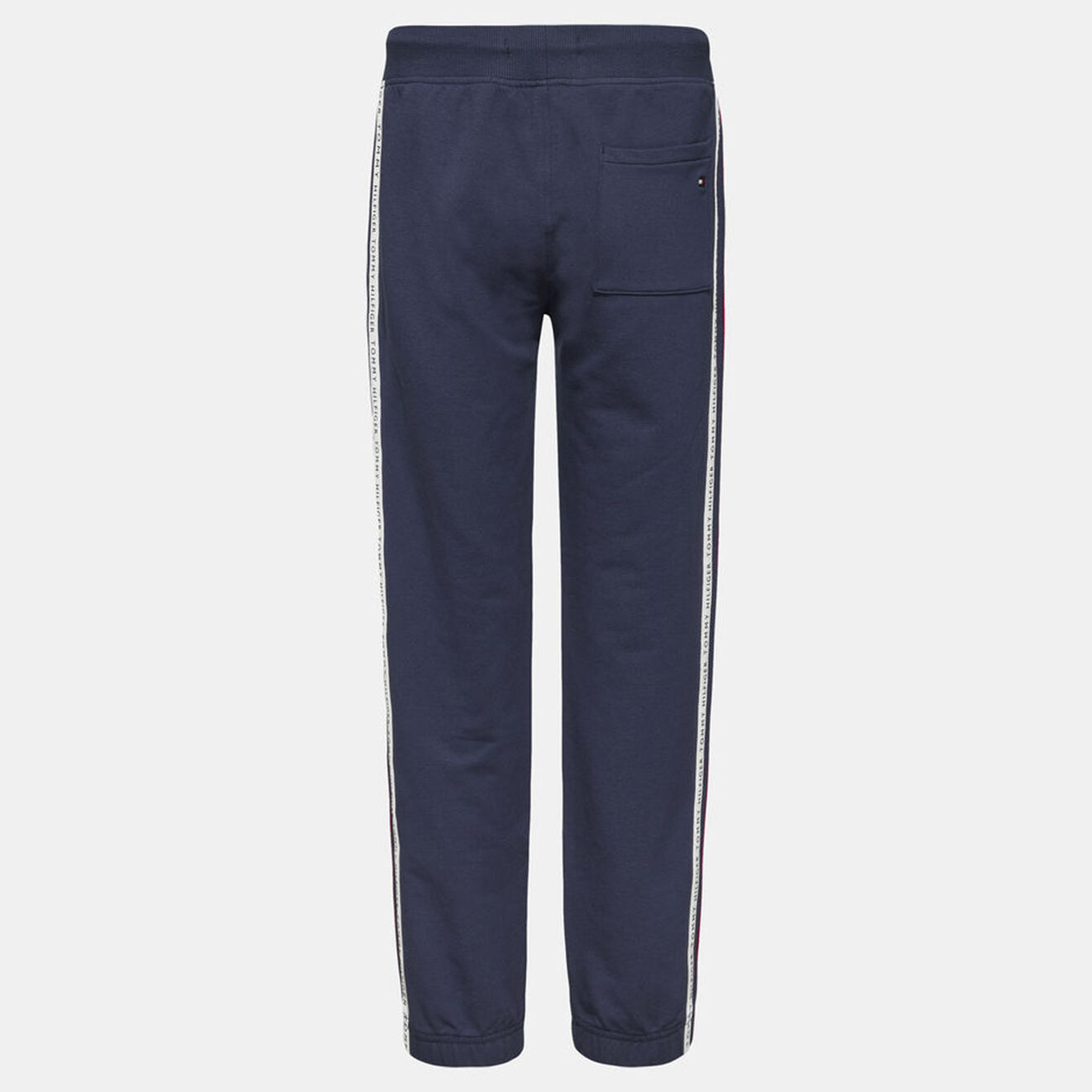 Tommy Hilfiger Jogging en Coton bio à bandes latérales tricolores siglées bleu marine
