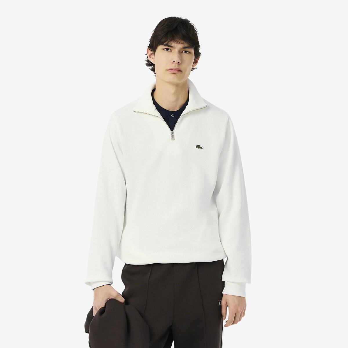 LACOSTE<br>Suéter com gola e zíper Lacoste Sport