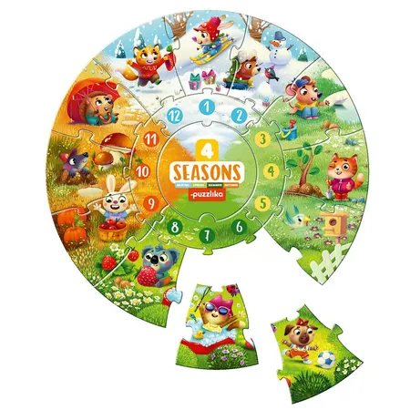 Cubika Puzzle «4 Jahreszeiten» 17 Teile