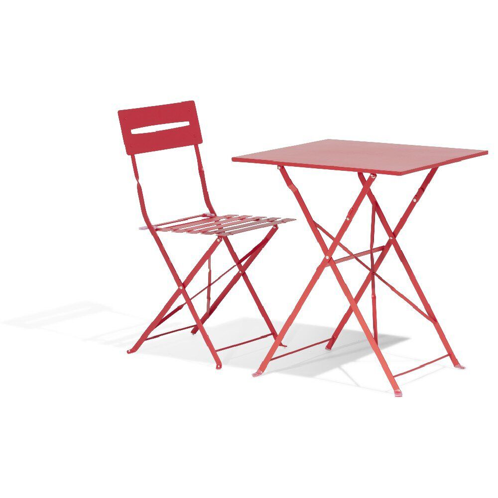 Chaise de jardin pliante BOSTON rouge