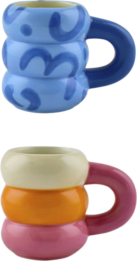 Que Rico Espressokop - ROSA - 2 stk. assorteret Prisen er pr. stk Multi