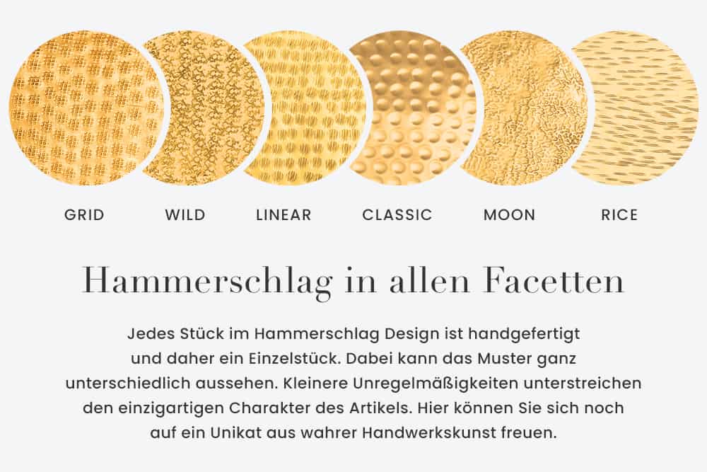 2er Set Blumentopf UNIT 70/50cm gold schwarz Metall Hammerschlag Design