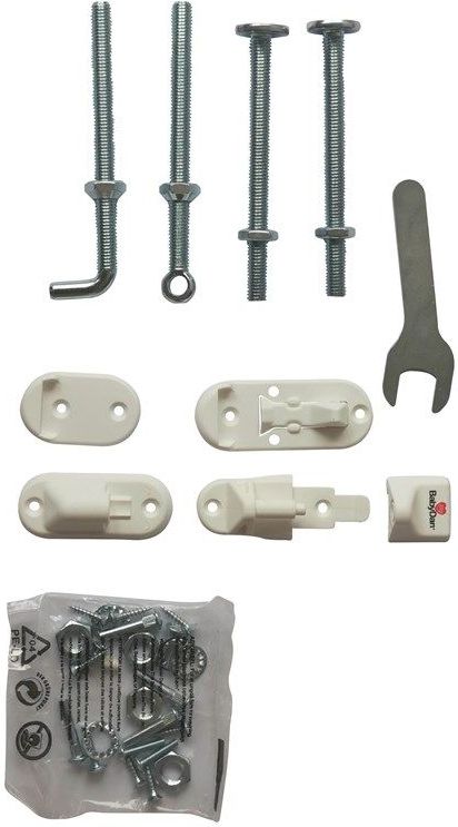 BabyDan Fittings for MultiDan / Lena Safety Gate Wood White