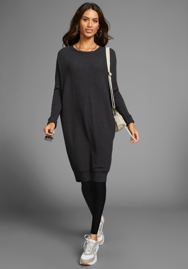 Laura Scott Longpullover , in oversized Form mit Rippstruktur