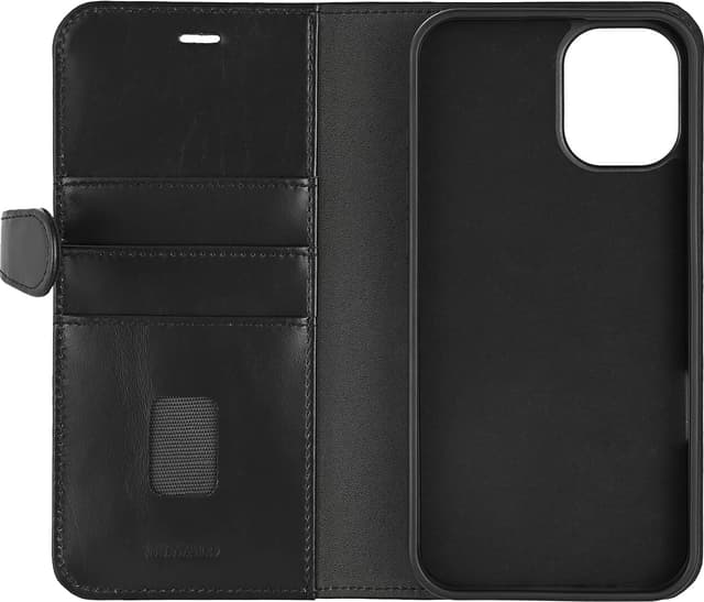 Buffalo iPhone 16 Plus 2in1 Leather MagSeries pungetui (sort)