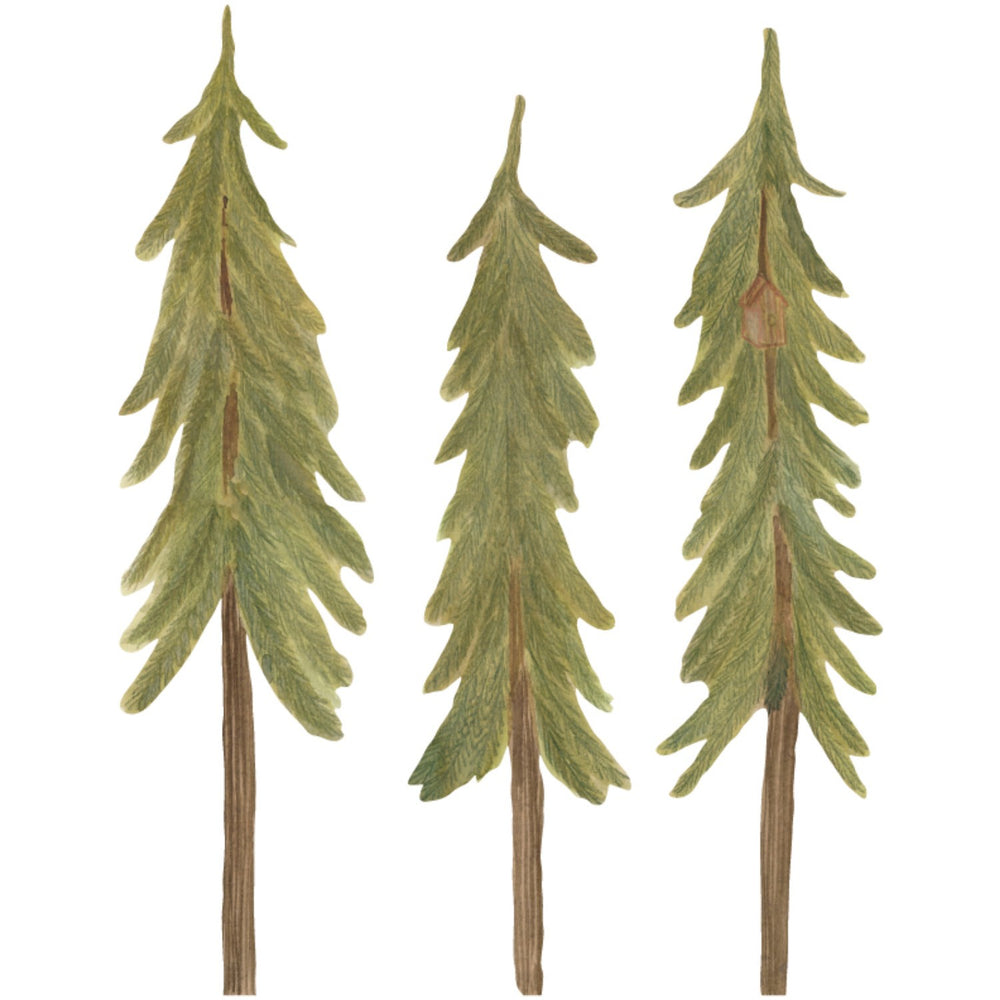 Køb That's Mine Green Wallsticker Pinetrees Small