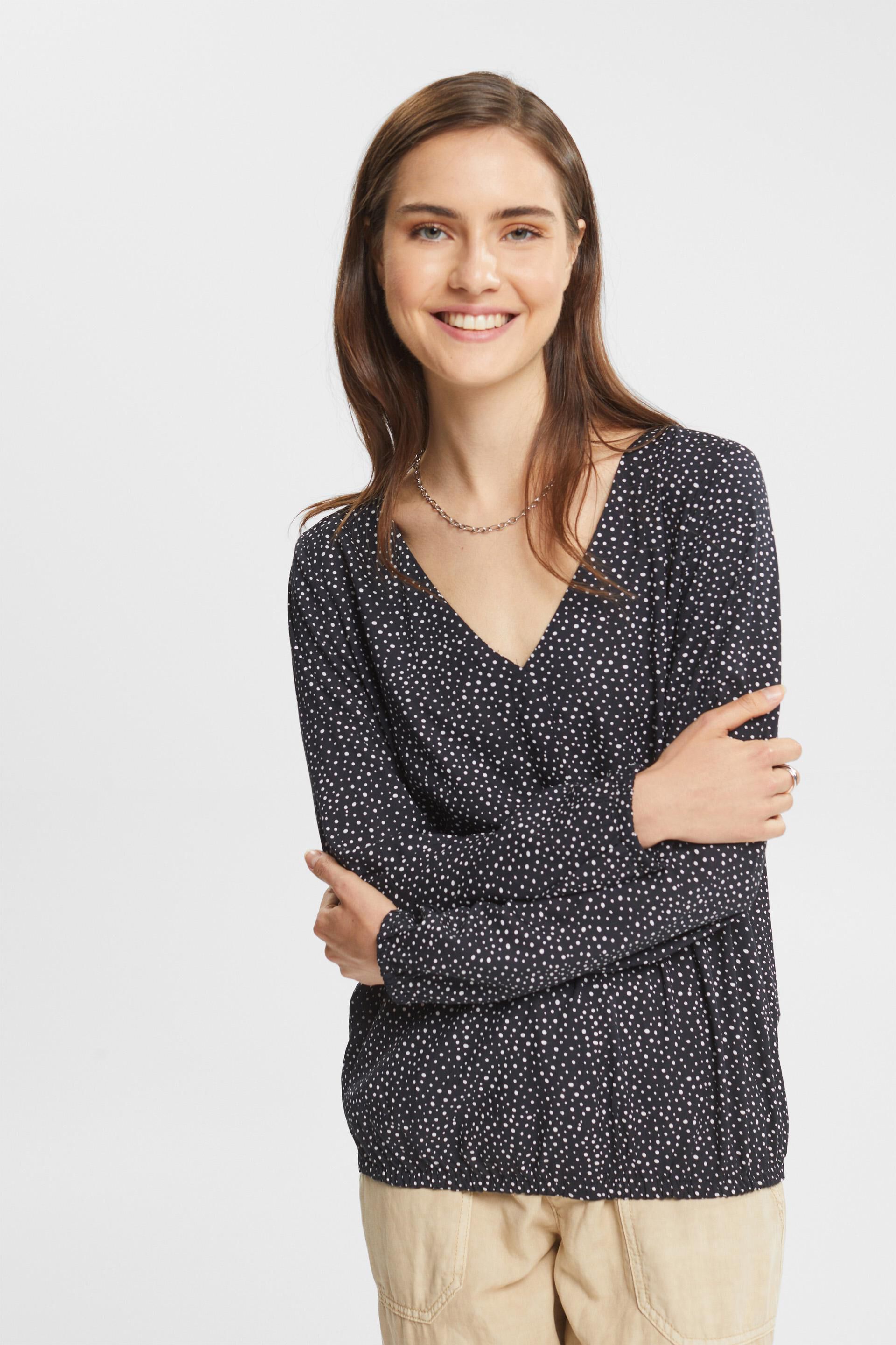Blouse à motif, en LENZING™ ECOVERO™