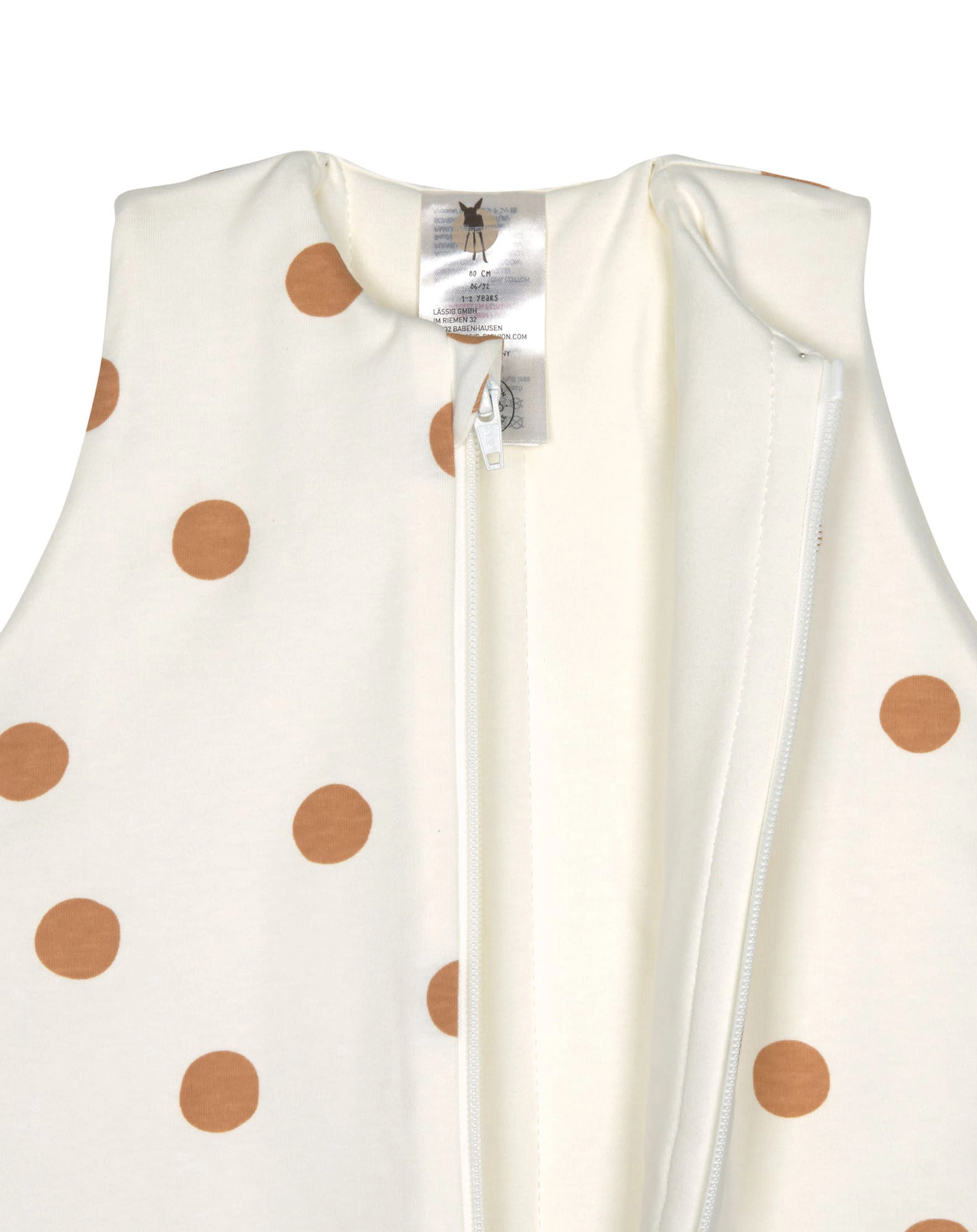 Ganzjahres-Schlafsack BIG DOTS in milky