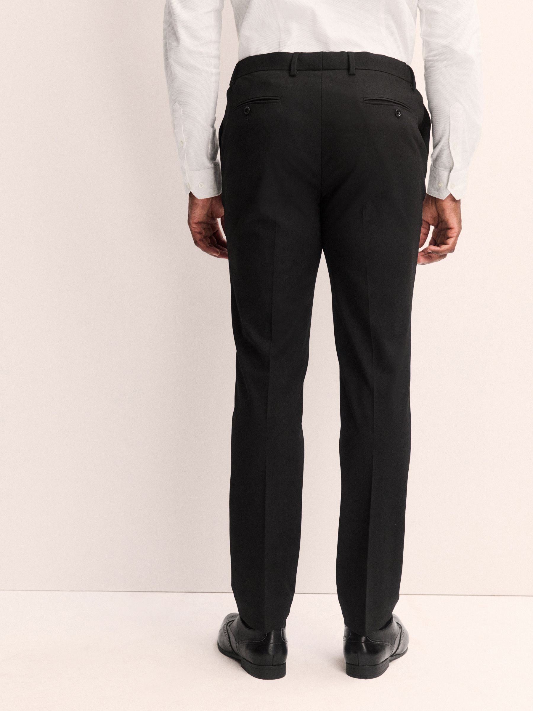 Zwart - Aansluitend - Elasticated Waist Motionflex Stretch Smart Trousers