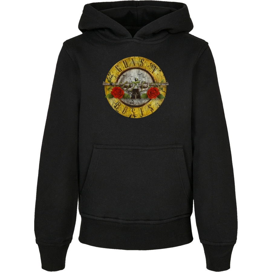 F4NT4STIC Basic Kids Hoodie Guns 'n' Roses Vintage Classic Logo Black schwarz
