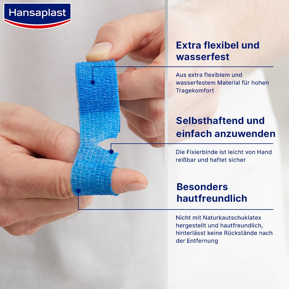 Hansaplast MED Selbsthaftender Fingerverband Blau