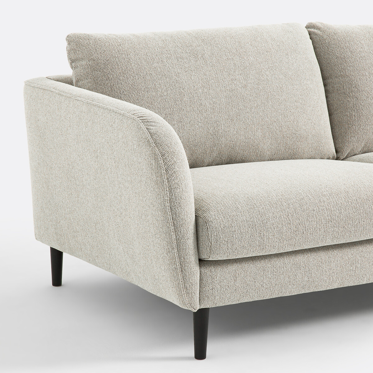 LA REDOUTE INTERIEURS<br>Sofá de 3 ou 4 lugares, tecido texturizado com pintas, Amy