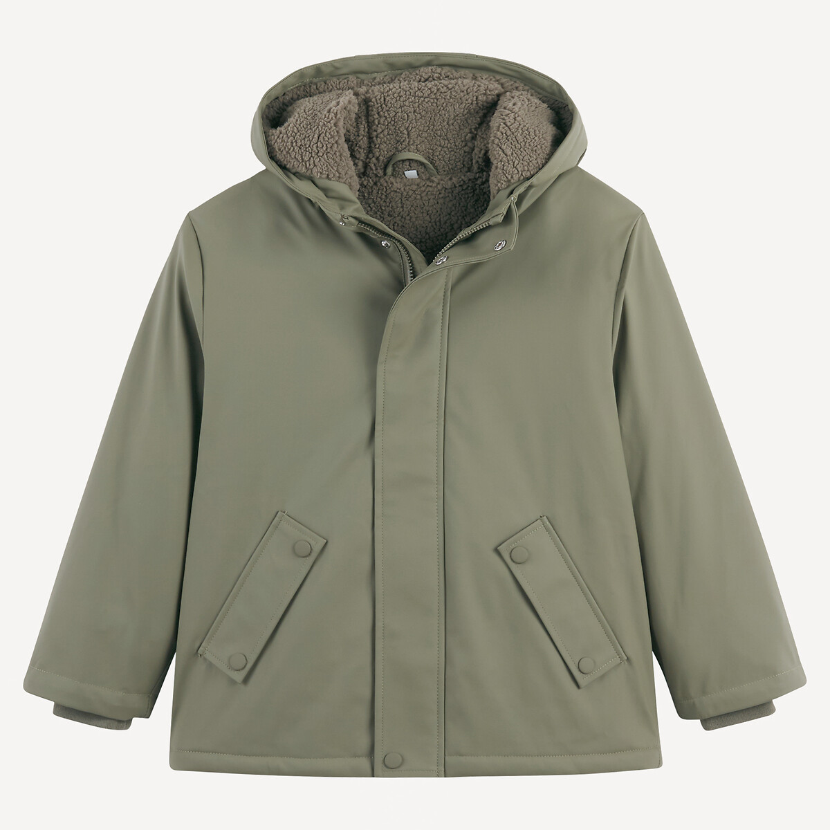 COLEÇÕES LA REDOUTE<br>Corta-vento com forro de sherpa e capuz