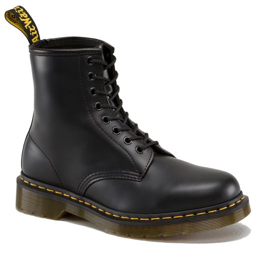 Dr. Martens 1460 Smooth Leather Støvler, Black Smooth Leather, 40