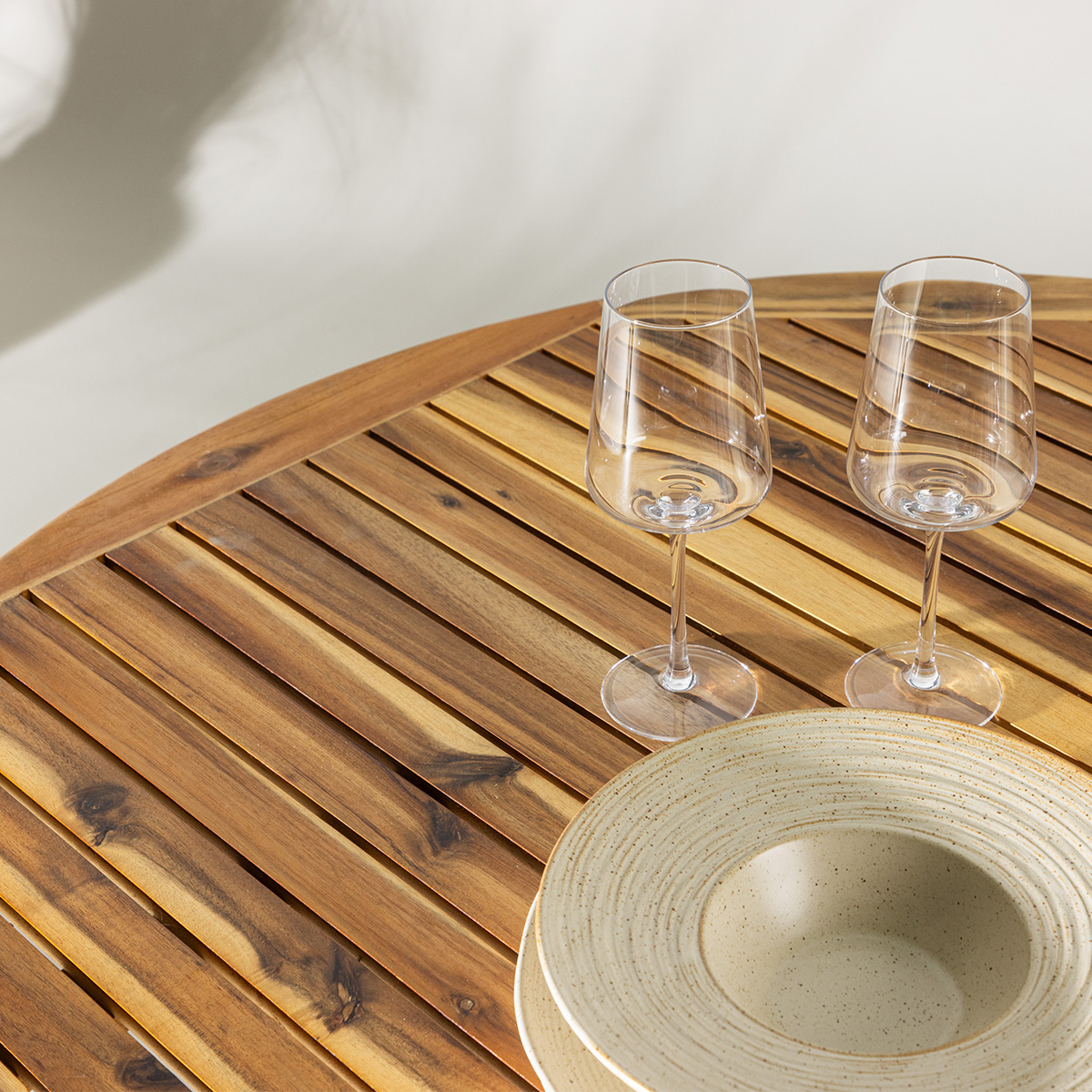 Houten tuintafel Malin Bruin