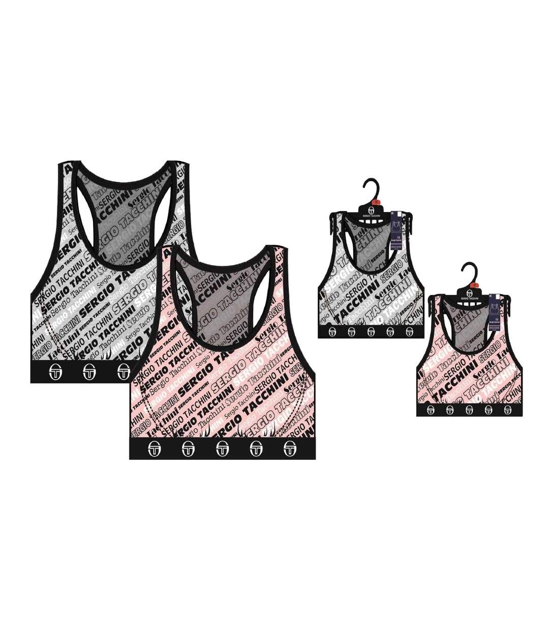 BRASSIERE Femme SERGIO TACCHINI Lot de 2 Pack de 2 BRASSIERES 04590