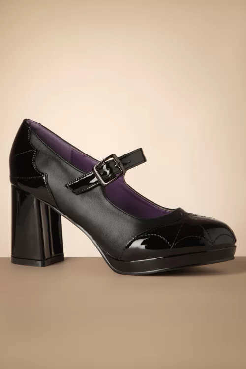 Banned Retro Living Shadows pumps in zwart