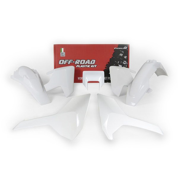 RTECHMX - Kit plastique Husqvarna TE/FE/TX (2017-2019) - RKITHSQBN0517 Blanc