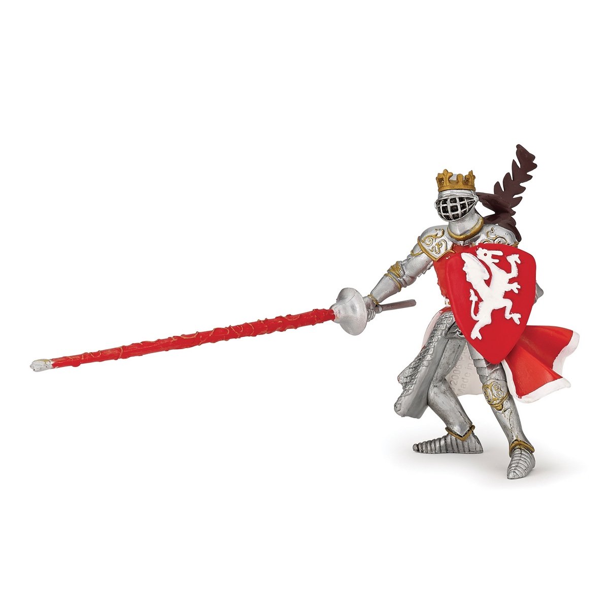 Figurine Roi au dragon rouge