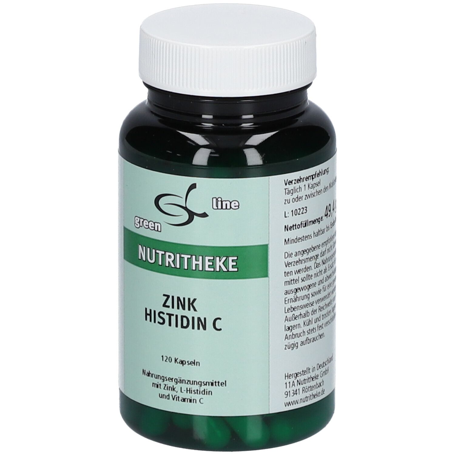 green line NUTRITHEKE ZINK HISTIDIN C