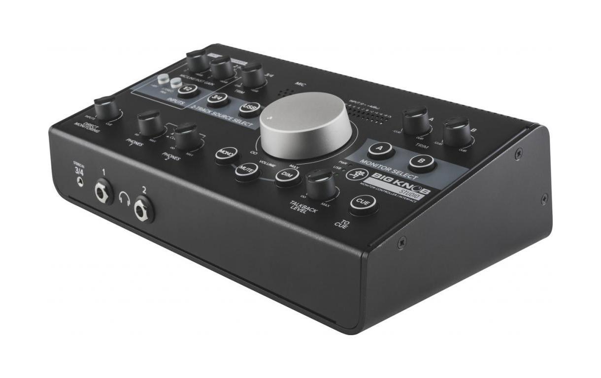 Monitorcontroller Big Knob Studio<br>Signalrouting- und Monitoring-Lösung für DAW-basiertes Studio