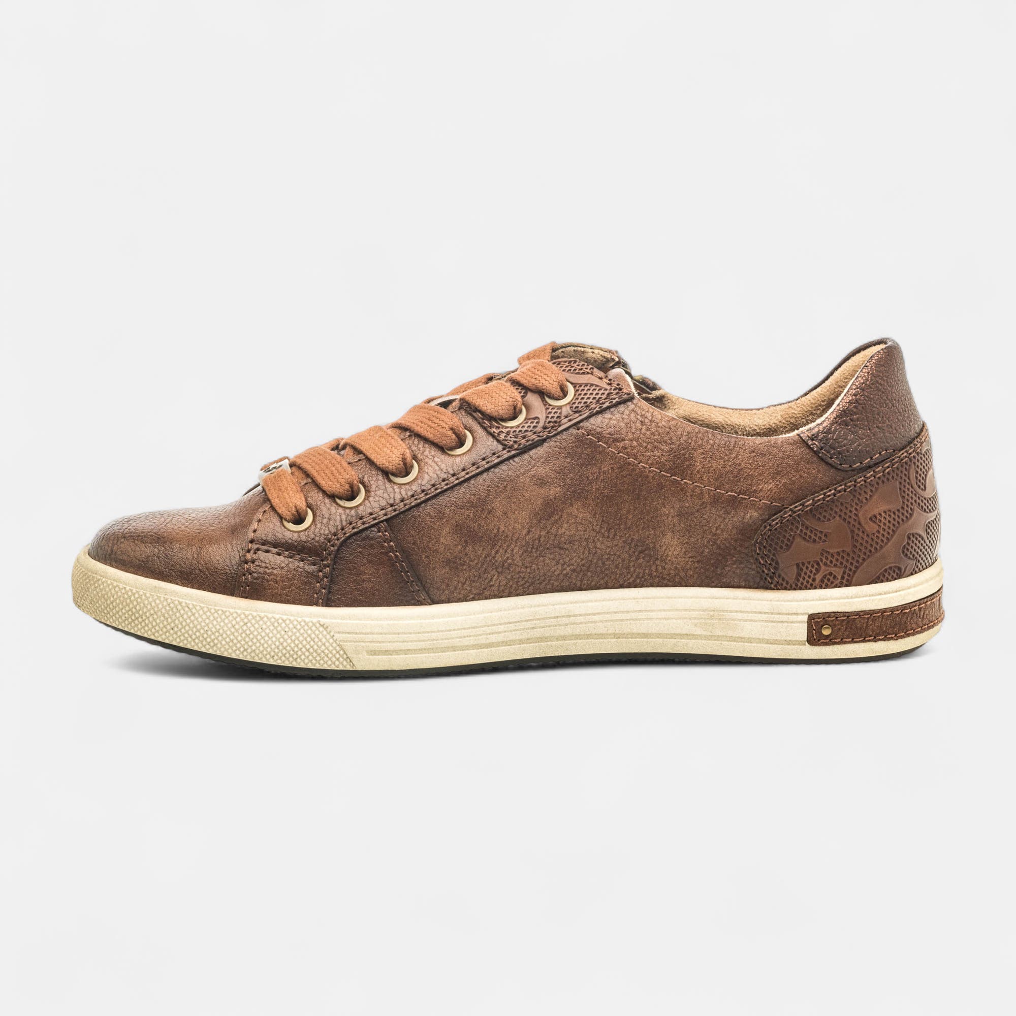 Baskets basses Femme cognac