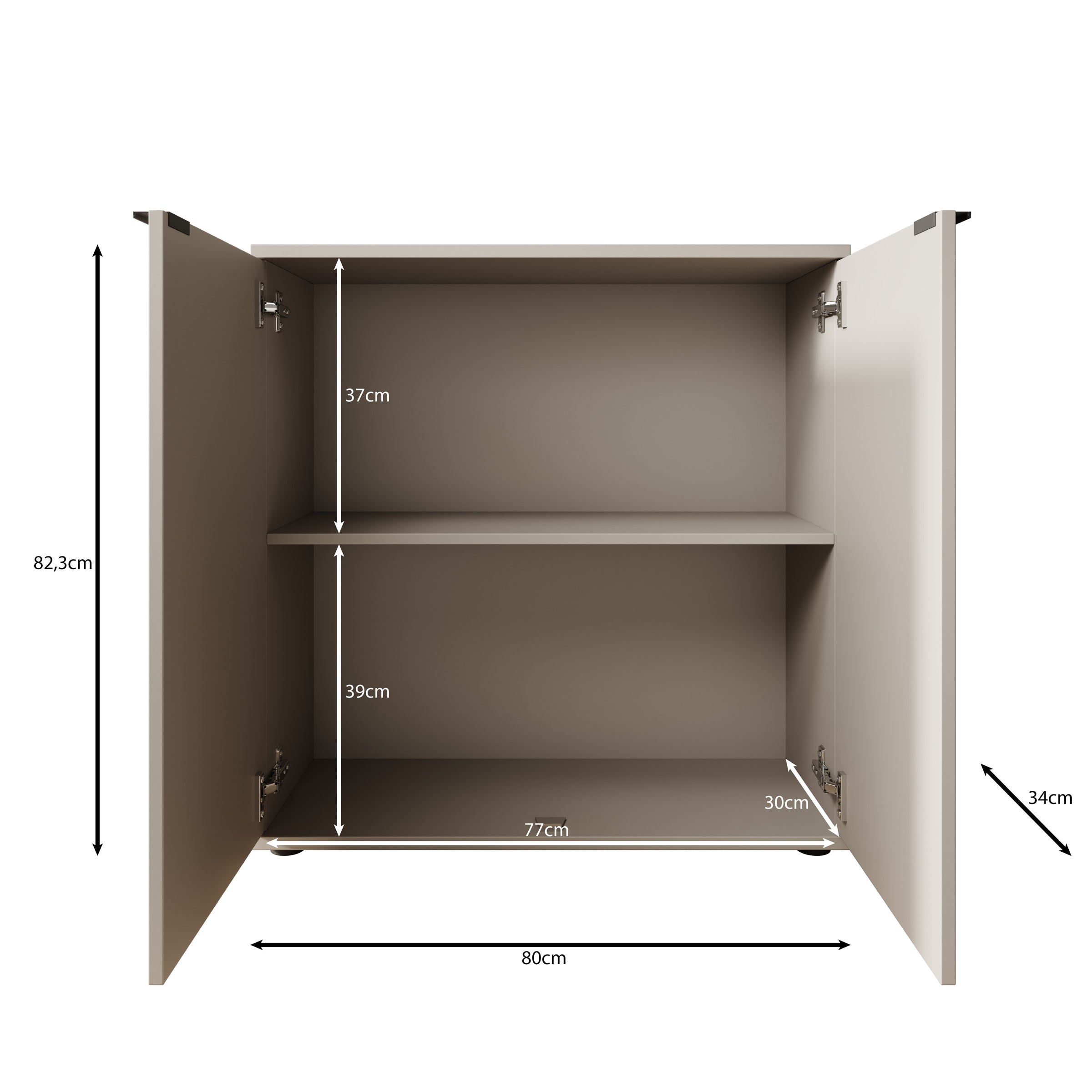 Galeno - Dressoir - Groen - 80x34x82 cm