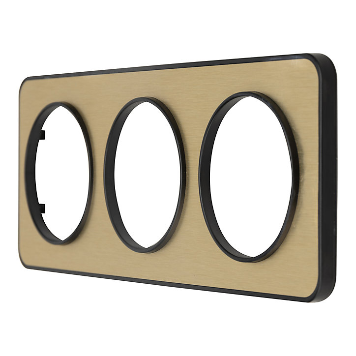 Plaque de finition triple Jacobsen Espen or