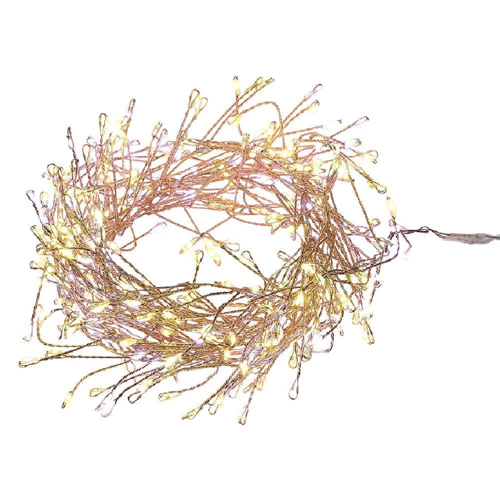 Guirlande lumineuse extérieur 300 LED blanc chaud et multicolore 2,4 m