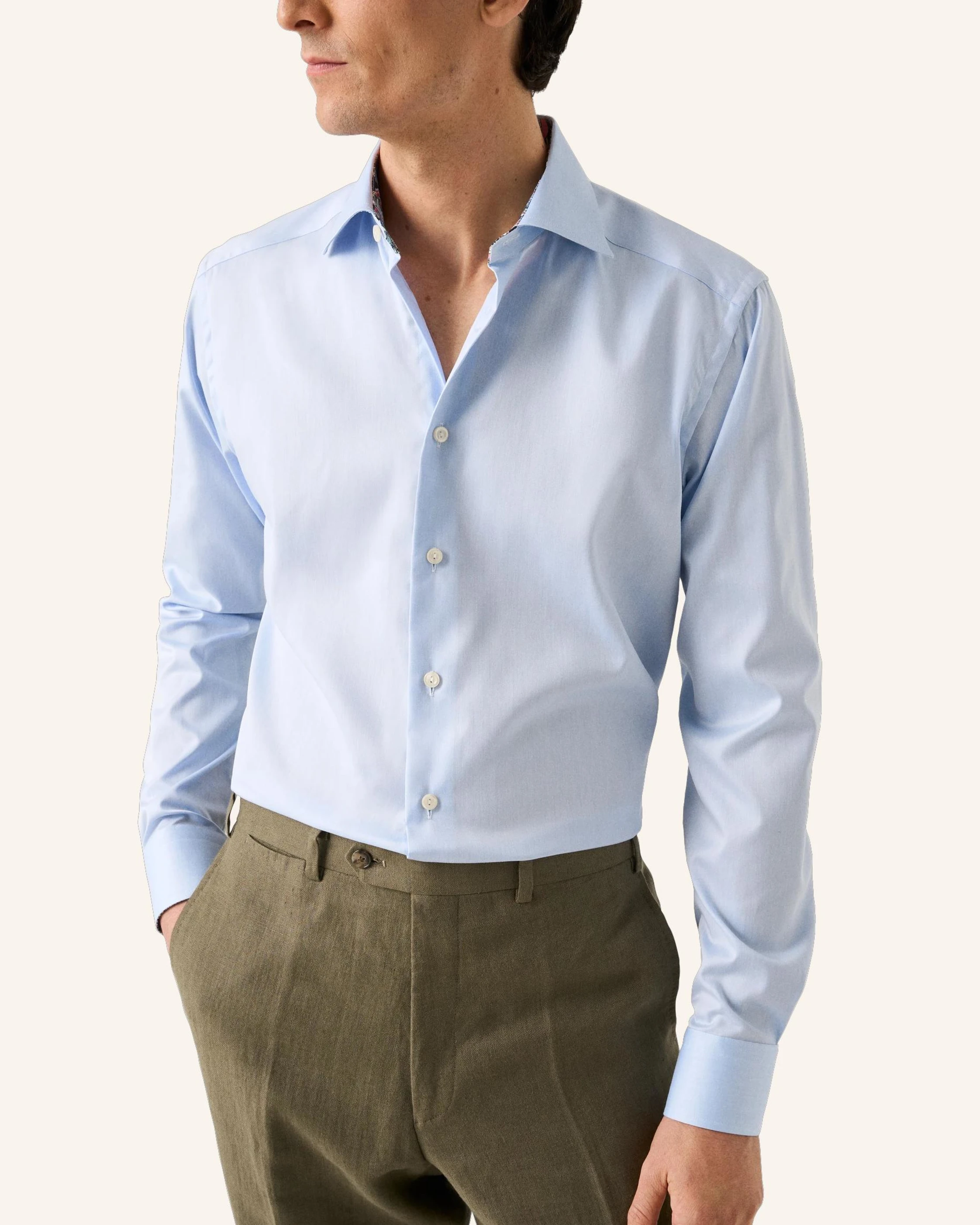 ETON Hemd Signature Twill Mit Kontraststoff Kragen Slim Fit