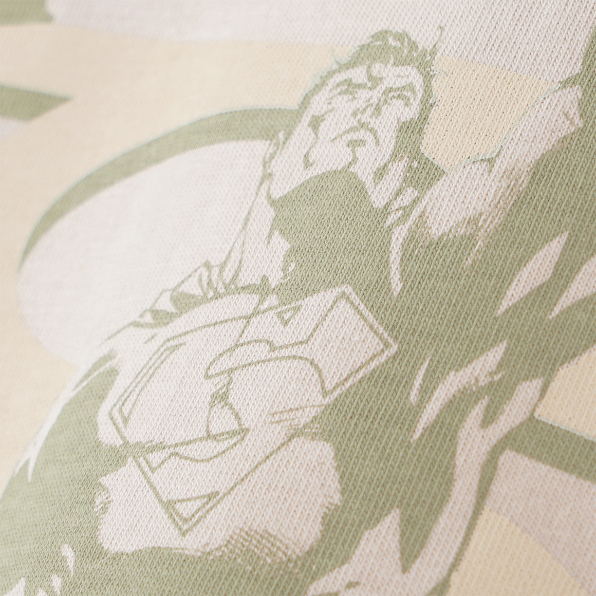 Yigga Superman T-Shirt mit Rücken-Print beige