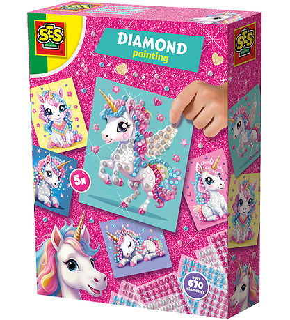 SES Creative Kreatives Spielset - Diamantmosaik - Einhorn