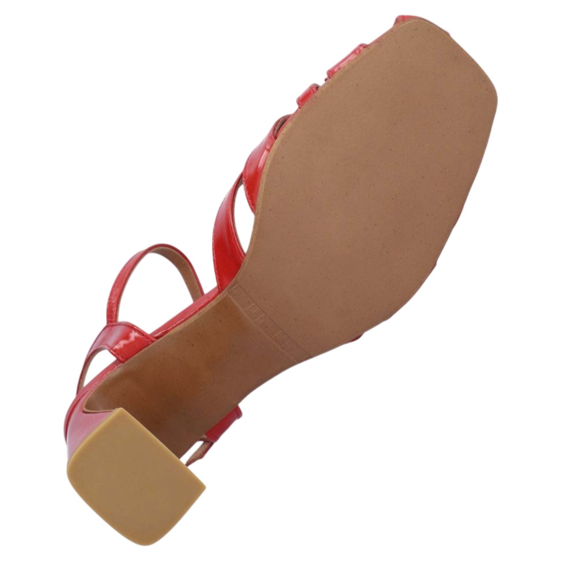 Sandaler med hæl, kvinder, rød