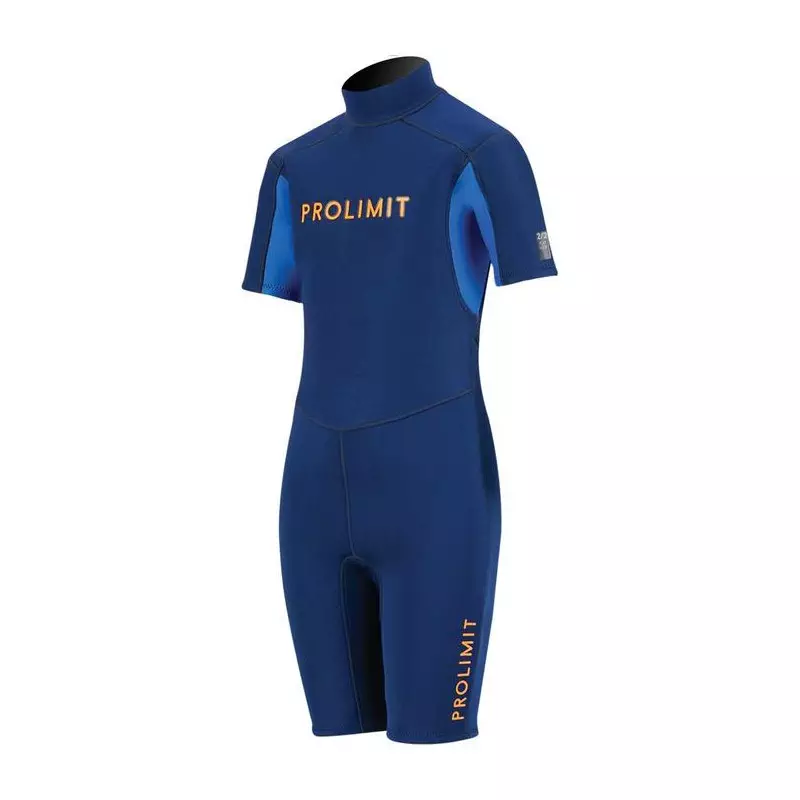 Combinaison shorty junior PROLIMIT Grommet V-Backzip 2/2 DL FL Blue/Orange