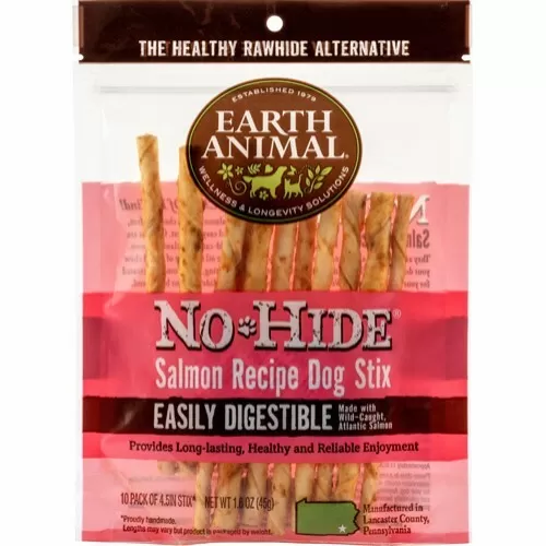 No-Hide Salmon Chews Stix 10 stk.